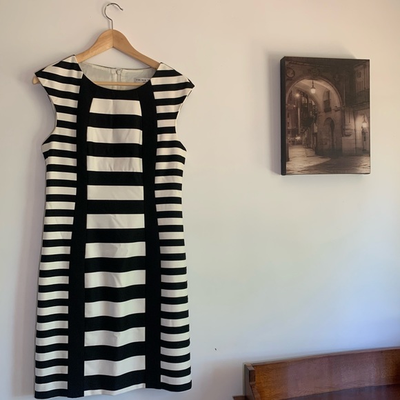 TRINA TURK PHOLX BLACK AND WHITE DRESS - Picture 6 of 6